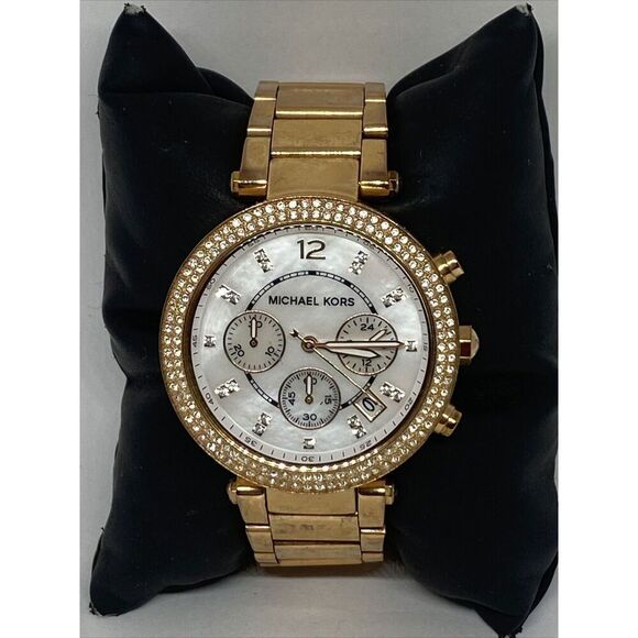 Michael Kors Parker MK5491 Women Stainless Steel Analog Dial Quartz Watch JK353 - Picture 1 of 12
